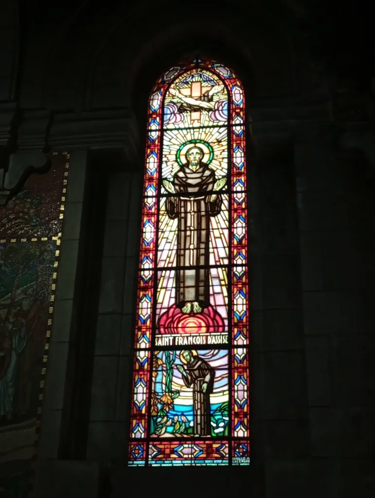 Vitrail Baie O : Saint-François-d'Assise dans la Cathédrale de Saint-Étienne